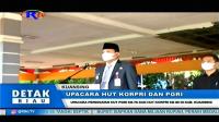 UPACARA PERINGATAN HUT PGRI KE 76 DAN HUT KORPRI KE 50 DI KABUPATEN KUANSING